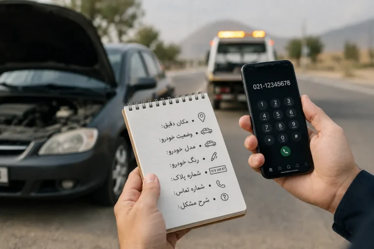قبل از درخواست امداد خودرو چه اطلاعاتی آماده کنیم